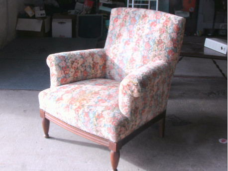 fauteuil fleuri